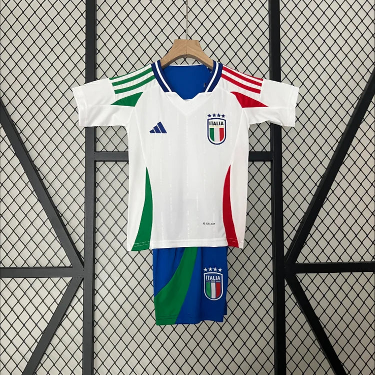 Maillots Enfant Extérieur Italie 2024/2025 Blanc 16-28