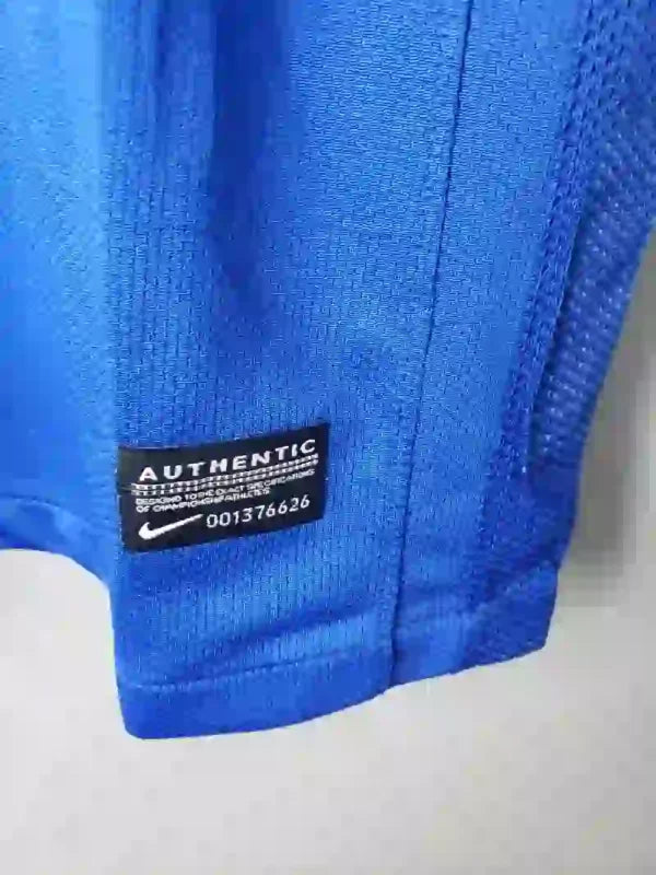 Maillot Manchester United 2007/2008 – Maillot Extérieur Rétro Manches Longues (Bleu)
