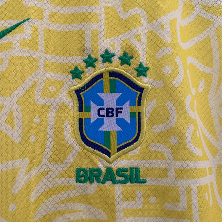 Maillots Enfant Domicile Brésil 2024/2025 Jaune 16-28