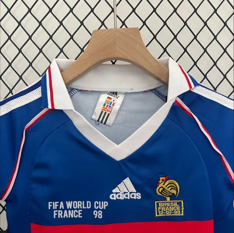 Maillots Enfant Domicile France 1998 Bleu