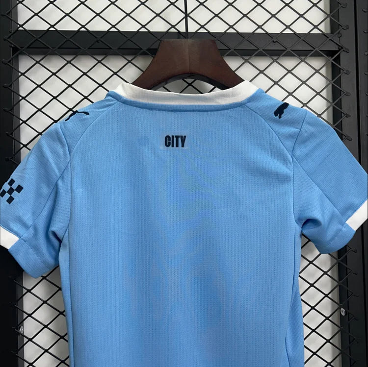 Maillots Enfant Domicile Manchester City 2025/2026 Bleu clair taille 16-28