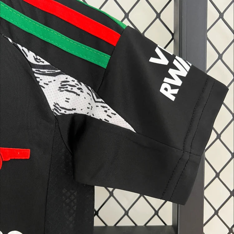 Maillots Enfant Extérieur Arsenal 2024/2025 Noir 16-28