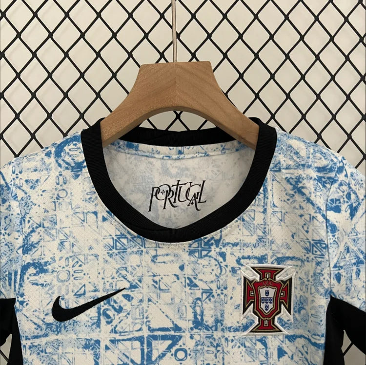 Maillots Enfant Extérieur Portugal 24/25 Bleu 16-28