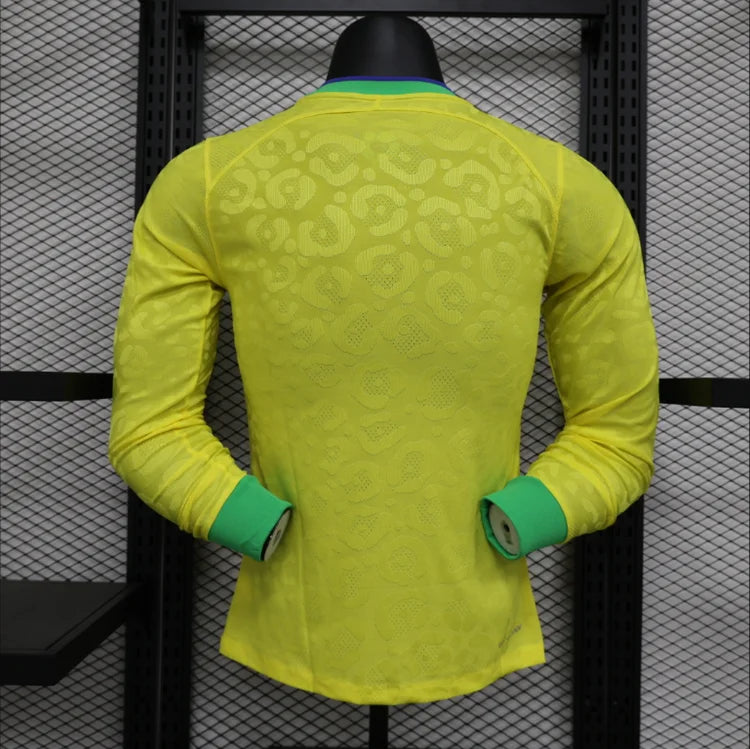 Maillots Homme Domicile Brésil 23/24 Jaune Vert Taille non précisée
