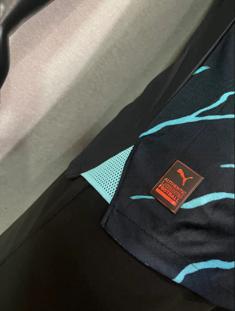 Maillots Homme Extérieur Manchester City 23/24 Bleu S-XXL