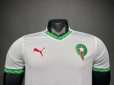 Maillots Homme Extérieur Maroc 2024/2025 Blanc S-3XL