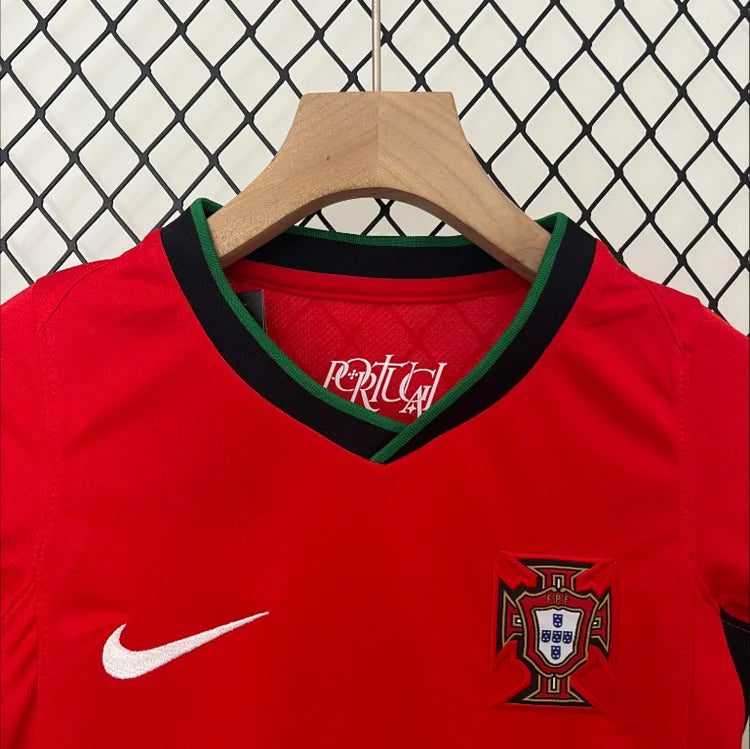 Maillots Enfant Domicile Portugal 2024/2025 Rouge 16-28