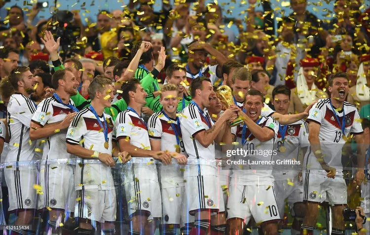 Maillots Homme Domicile Allemagne 2014 Blanc S-3XL
