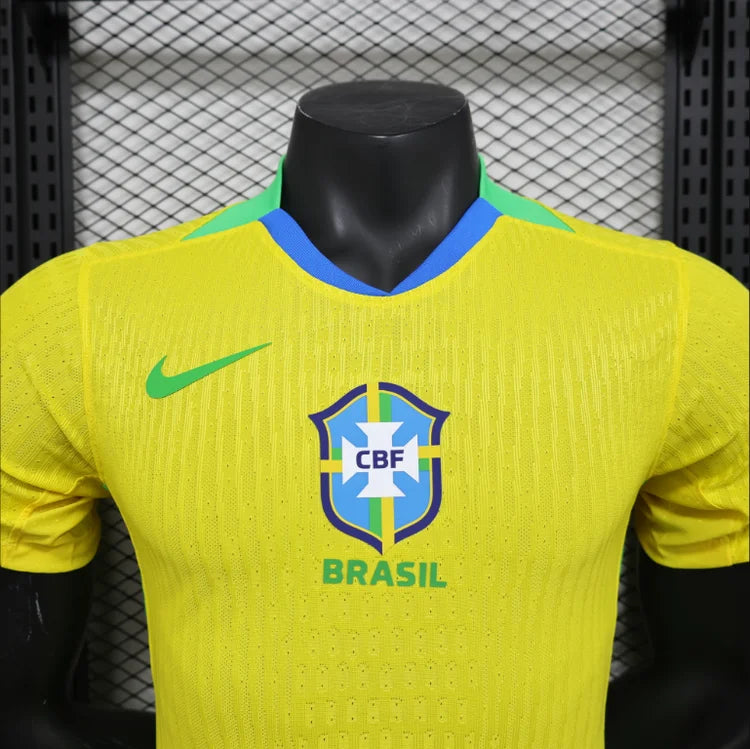 Maillots Homme Domicile Brésil 2025/2026 Jaune S-XXL