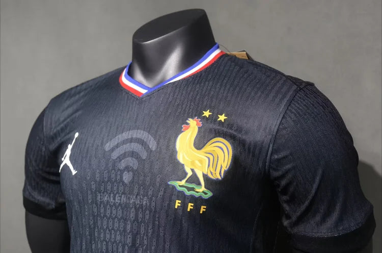 Maillots Homme Domicile France 24/25 Noir S-3XL