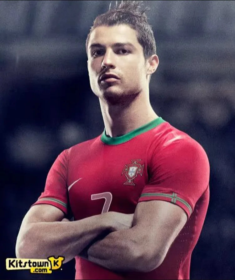 Maillots Homme Domicile Portugal 2012 Rouge S-3XL