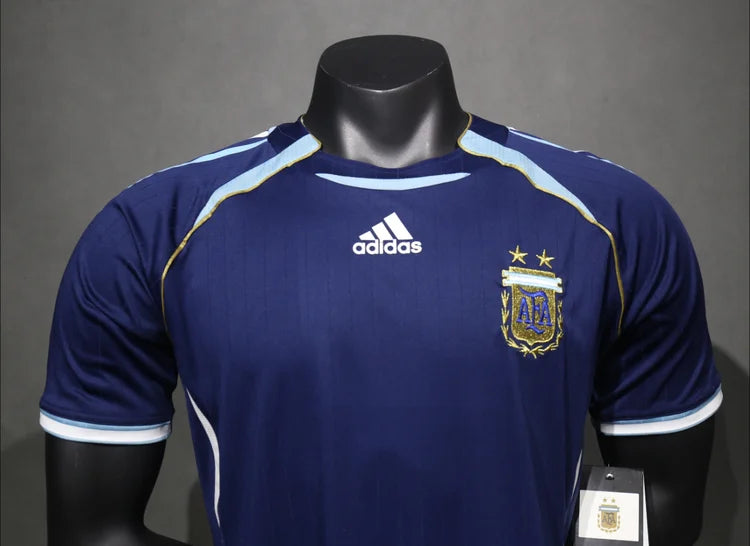 Maillots Homme Extérieur Argentine 2006 Bleu foncé S-3XL