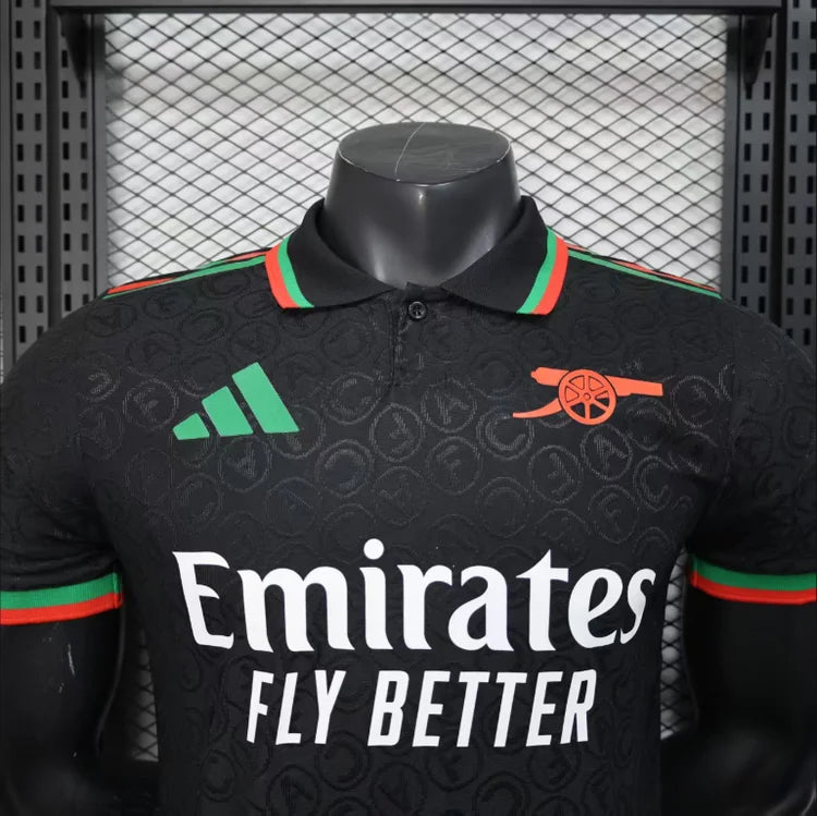Maillots Homme Extérieur Arsenal 25/26 Noir S-XXL