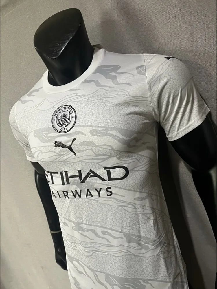 Maillots Homme Extérieur Manchester City 24/25 Blanc S-XXL