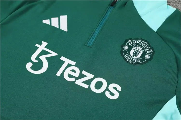 Survêtement Entraînement Manchester United 24/25 Vert S-XXL