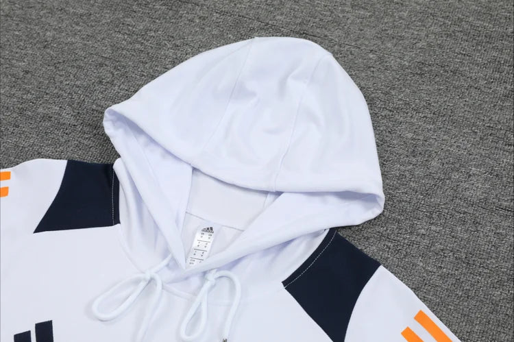 Survêtement Entraînement Real Madrid 2024/2025 Blanc et Bleu Foncé S-XXL