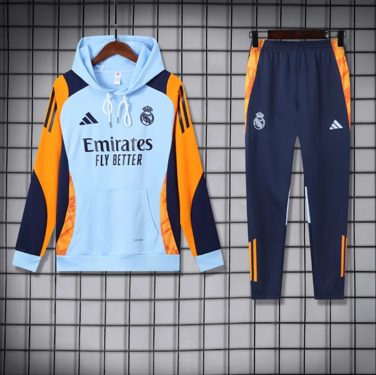 Survêtement Entraînement Real Madrid 2024/2025 Bleu ciel S-XXL