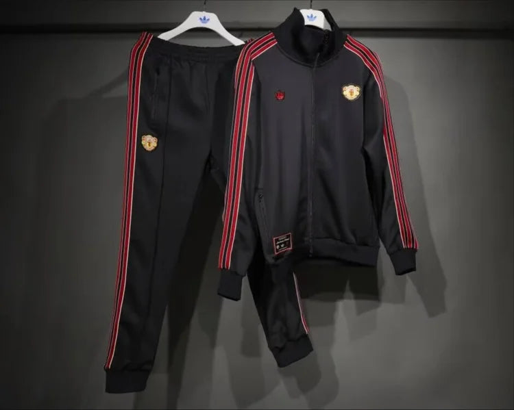 Survêtement Retro Manchester United 25/26 Noir S-XXL