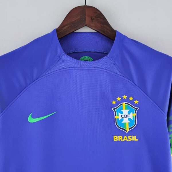 Maillot Femme Brésil 2022/2023 Extérieur-Edition spéciale-Maillot Femme manche courtes-Bleu