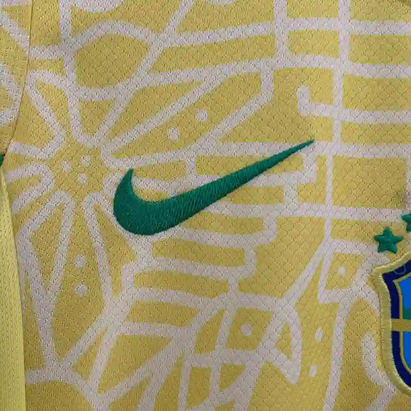 Ensemble enfant 24/25 Domicile- Manche courtes - Ensemble Maillot Short Enfant-Jaune