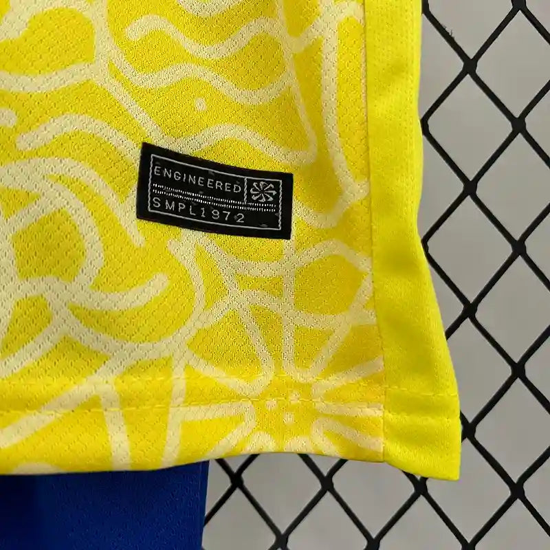 Ensemble enfant 24/25 Domicile- Manche courtes - Ensemble Maillot Short Enfant-Jaune