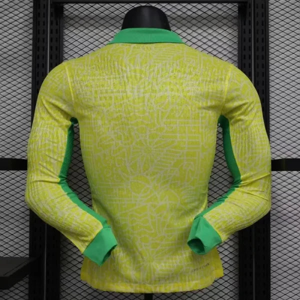 Maillots Brésil 24/25 Manches Longues Domicile Jaune