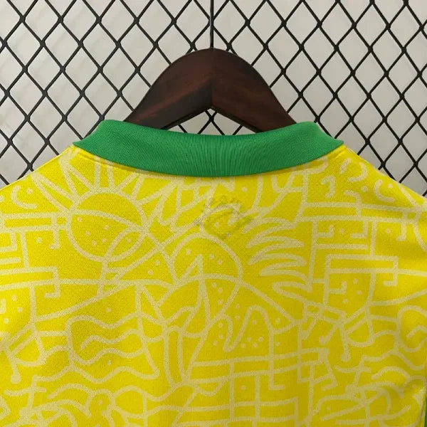 Maillot Femme Brésil 2024/2025 Domicile-Edition spéciale-Maillot Femme manche courtes-Jaune