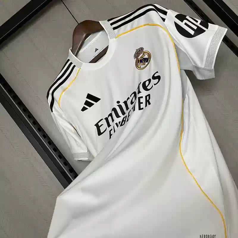 Maillots Domicile Real Madrid Full Sponsor Liga 24/25 Blanc-Homme