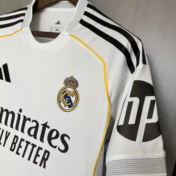 Maillots Domicile Real Madrid Full Sponsor Liga 24/25 Blanc-Homme