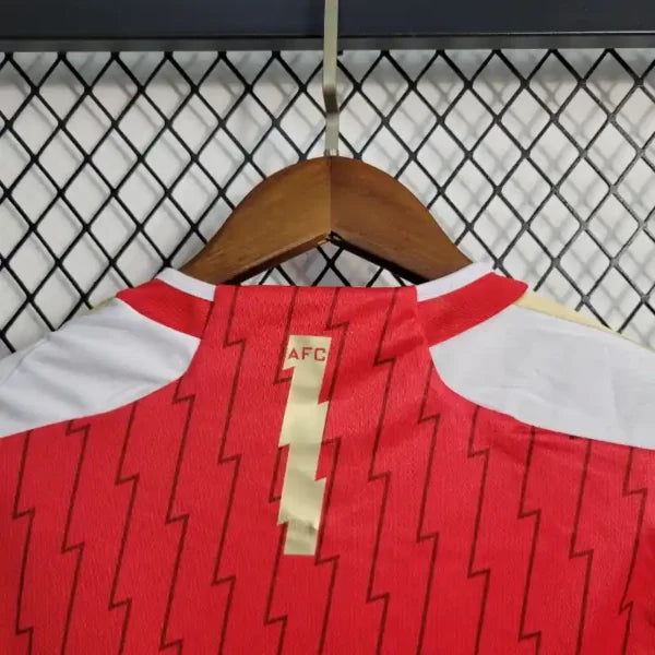 Ensemble Enfant Arsenal Domicile 2023/2024 – Maillot + Short – Rouge & Blanc