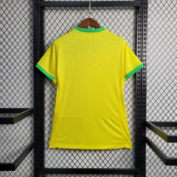Maillot Femme Brésil 2024/2025 Domicile-Edition spéciale-Maillot Femme manche courtes-Jaune (Copie)