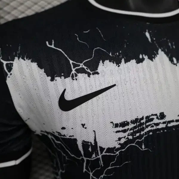 Maillot FC Barcelone Édition Spéciale Noir Blanc Éclair 2025/2026