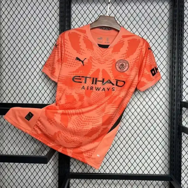 Maillot Manchester City FC 2024/2025 – Maillot Gardien Homme (Orange, Version Joueur)