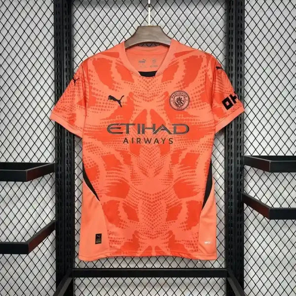 Maillot Manchester City FC 2024/2025 – Maillot Gardien Homme (Orange, Version Joueur)