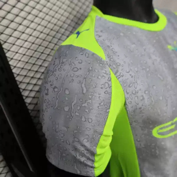 Maillot Manchester City FC 2025/2026 – Maillot Extérieur Homme (Gris à Effet Gouttes, Version Joueur)