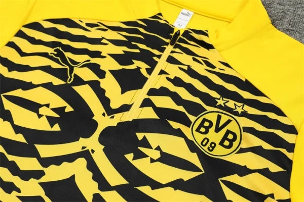 Ensemble Borussia Dortmund 2024/2025 – Veste de Survêtement Style Camouflage Jaune