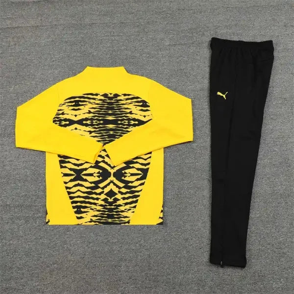 Ensemble Borussia Dortmund 2024/2025 – Veste de Survêtement Style Camouflage Jaune