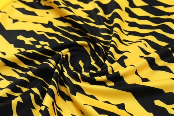 Ensemble Borussia Dortmund 2024/2025 – Veste de Survêtement Style Camouflage Jaune