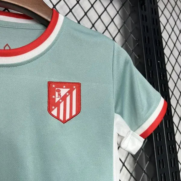 Ensemble Enfant Atlético de Madrid 2024/2025 – Extérieur Gris et Rouge