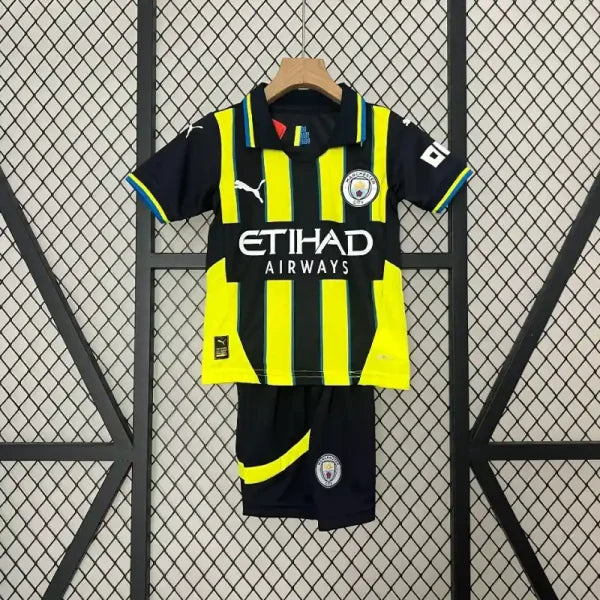 Ensemble enfant Manchester City FC 2024/2025 – Ensemble Extérieur Enfant (Maillot + Short)