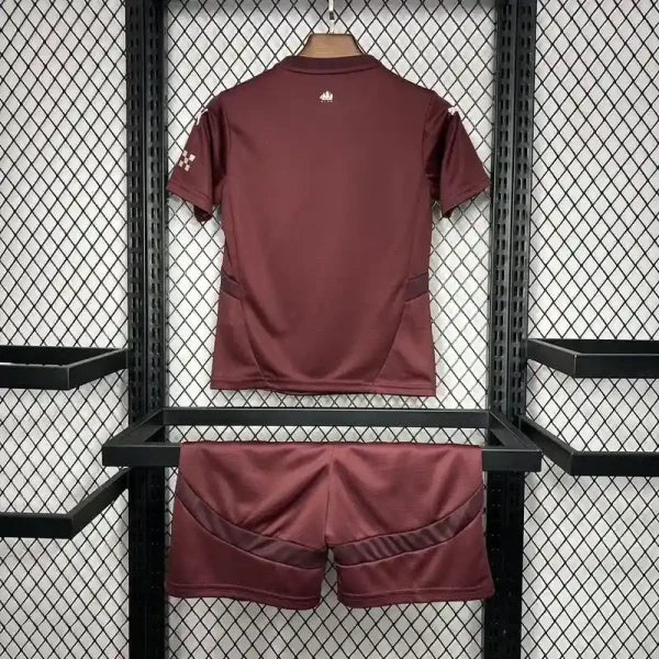 Ensemble enfant Manchester City FC 2024/2025 – Ensemble Second Extérieur Enfant (Couleur Bordeaux)