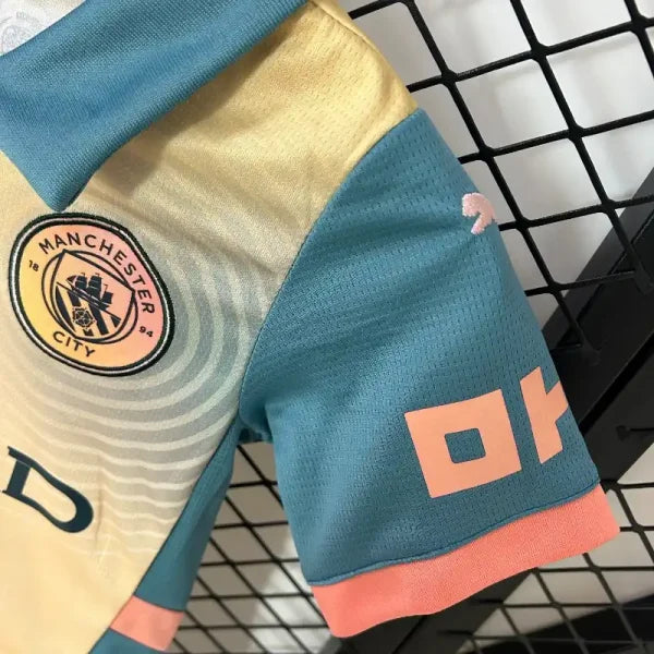 Ensemble enfant Manchester City FC 2024/2025 – Ensemble Spécial Enfant (Dégradé Jaune/Bleu)