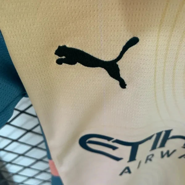 Ensemble enfant Manchester City FC 2024/2025 – Ensemble Spécial Enfant (Dégradé Jaune/Bleu)