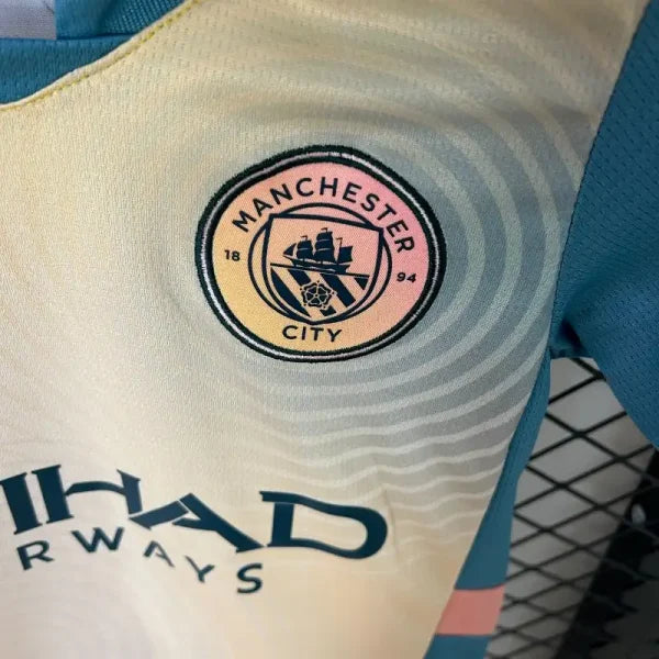 Ensemble enfant Manchester City FC 2024/2025 – Ensemble Spécial Enfant (Dégradé Jaune/Bleu)