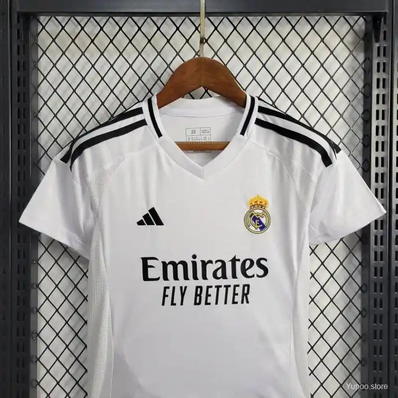 Ensemble Enfant Real Madrid 2024/2025 – Domicile Blanc ; Noir