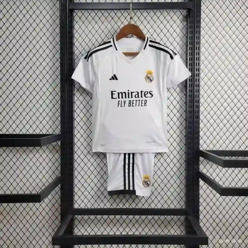Ensemble Enfant Real Madrid 2024/2025 – Domicile Blanc ; Noir