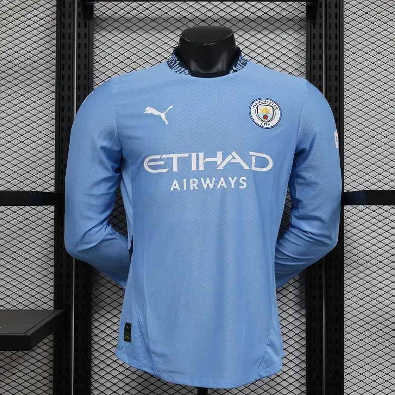 Maillot Manchester City FC 2024/2025 – Maillot Domicile Homme (Manches Longues)