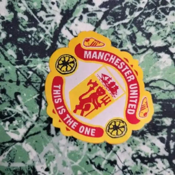 Maillot Manchester United 2024/2025 – Maillot Football Homme (Vert avec Motifs Blancs)