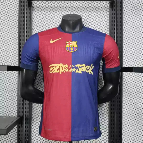Maillot FC Barcelone 2025/2026 – Édition Spéciale Cactus Jack Domicile – Manches courtes
