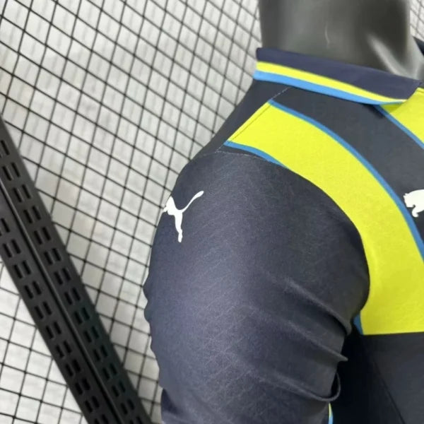 Maillot Manchester City FC 2024/2025 – Maillot Édition Spéciale Homme Noir à Bandes Jaunes